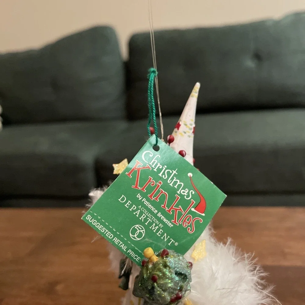 Department 56‎ Patience Brewster Krinkles ELF CHILD Star Moon Ornament 56.37932